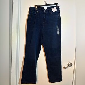 Sonoma Dark Blue High Rise Straight Jeans